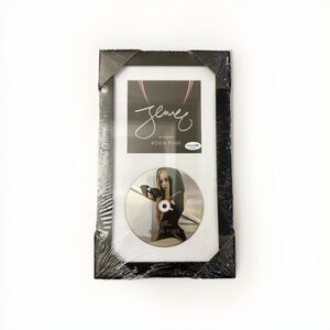 SIGNED JENNIE Blackpink - Born Pink CD 12x7 in Frame w/ COA Autographed